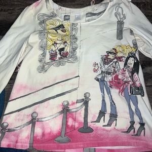 Chicos shirt with jewels on the girls and other different parts of shirt